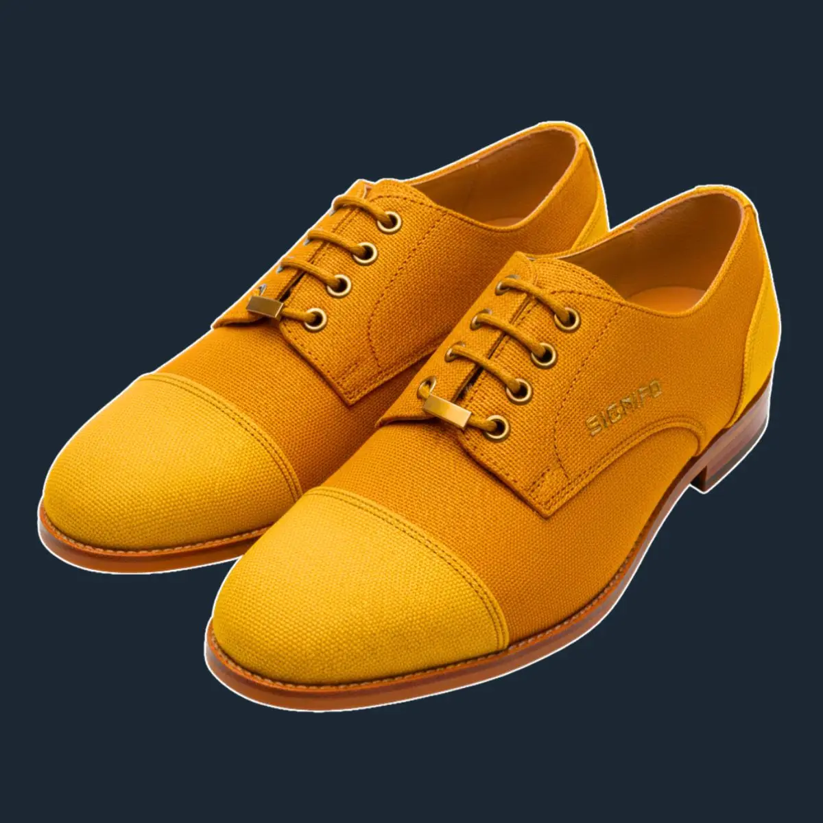 Sepatu oxford kanvas Marigold Yellow